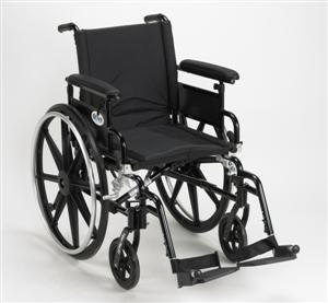 Drive Medical Viper Plus GT Wheelchair with Flip Back Adjustable Height Arms with Various Front Rigging