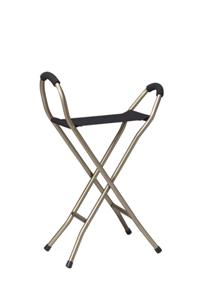 Folding Lightweight Cane with Sling Style Seat