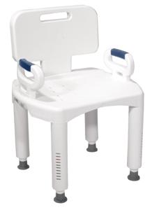 Drive Medical Bath Bench with Back and Arms