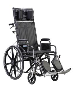 Drive Medical Sentra Reclining Wheelchair with Various Arm Styles and Elevating Leg rest