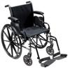 Drive Medical Cruiser III Lightweight Wheelchair - 20" with Desk Arms and Swingaway Footrests