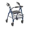 Drive Medical Deluxe Aluminum Rollator (Blue)