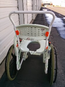 Etac Clean 24 Shower Commode Wheel Chair, Listed/Fulfilled by Seller #14566